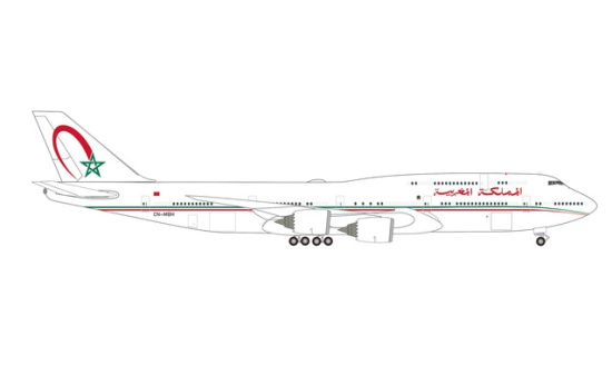 Herpa 536882 Morocco Government Boeing 747-8 BBJ CN-MBH 1:500