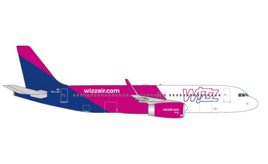 Herpa 536943 Wizz Air Airbus A320 HA-LSA 1:500