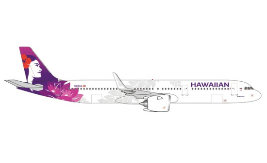 Herpa 537049 Hawaiian Airlines Airbus A321neo N215HA 
