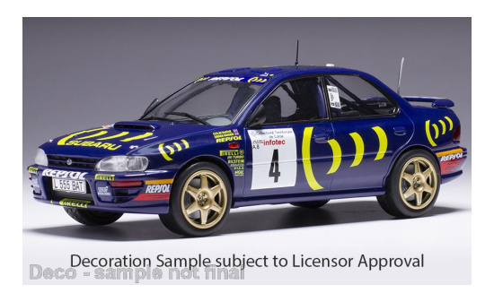 IXO 24RAL028B22 Subaru Impreza 555, No.4, Rallye WM, Tour de Corse, C.McRae/D.Ringer, 1995 1:24