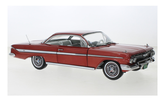 Sun Star 2108 Chevrolet Impala Sport Coupe, metallic-dunkelrot, 1961 1:18