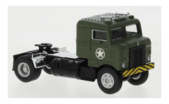 Brekina 85954 Kenworth Bullnose, dunkelgrün, US Air Force, 1950 1:87