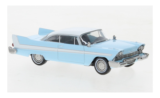Brekina BRE19676 Plymouth Fury - hellblau , weiss - Vorbestellung 1:87