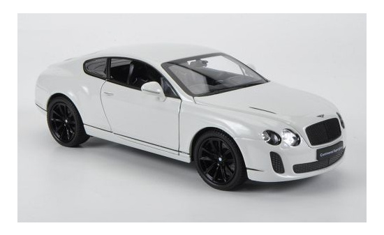 Welly 24018WHITE Bentley Continental Supersports, weiss, ohne Vitrine 1:24