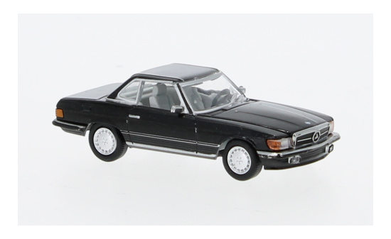 PCX87 PCX870482 Mercedes SL (R107), metallic-schwarz, Hardtop, 1971 1:87
