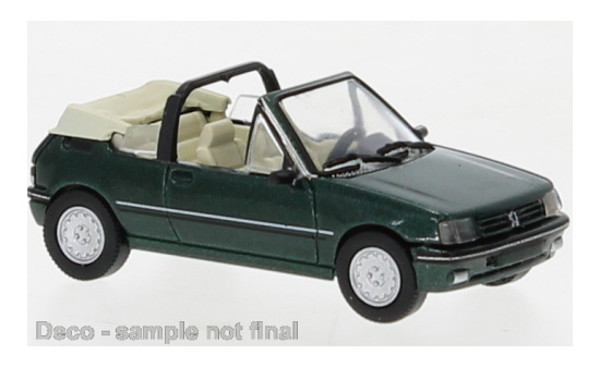 PCX87 PCX870500 Peugeot 205 Cabriolet, metallic-dunkelgrün, 1986 1:87