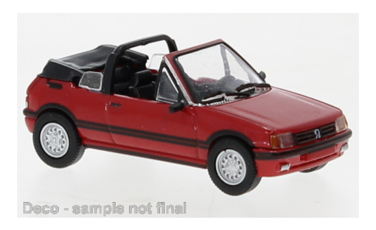 PCX87 PCX870502 Peugeot 205 Cabriolet, rot, 1986 1:87