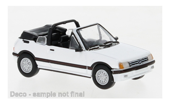 PCX87 PCX870501 Peugeot 205 Cabriolet, weiss, 1986 1:87