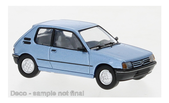 PCX87 PCX870506 Peugeot 205, metallic-hellblau, 1984 1:87