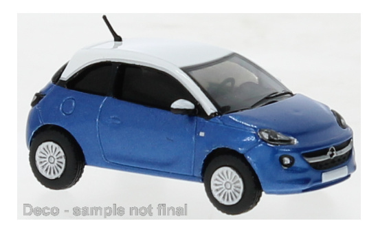 PCX87 PCX870381 Opel Adam - blau (Metallic) , weiss 1:87