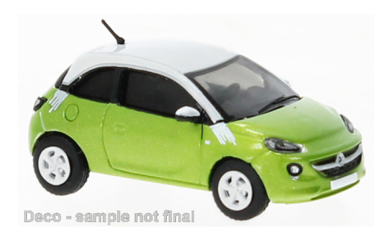 PCX87 PCX870382 Opel Adam - hellgrün (Metallic) , weiss 1:87