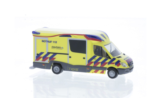 Rietze 68629 Ambulanz Mobile Tigis Ergo Rettungsdienst Bautzen, 1:87 1:87