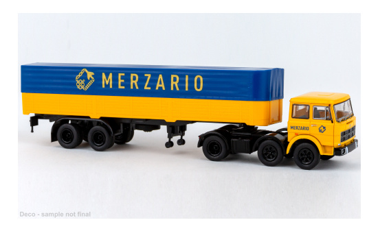 Brekina BRE58579 Fiat 691 T PP-Sattelzug - Merzario - Vorbestellung 1:87