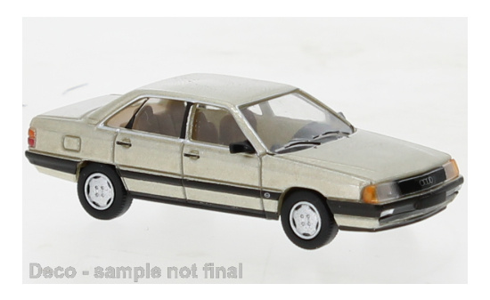 PCX87 PCX870438 Audi 100 (C3), metallic-beige, 1982 - Vorbestellung 1:87