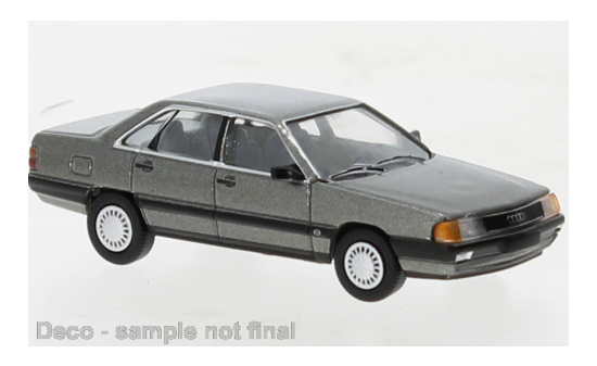 PCX87 PCX870439 Audi 100 (C3), metallic-dunkelgrau, 1982 - Vorbestellung 1:87