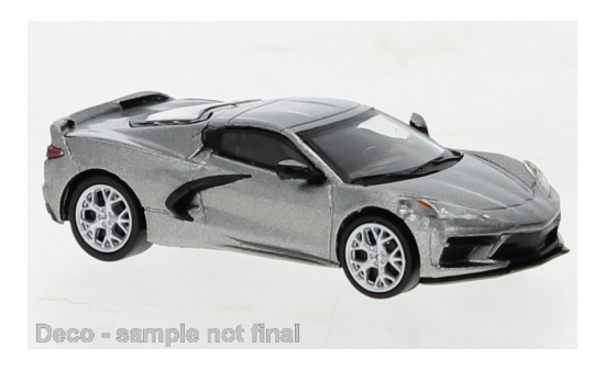 PCX87 PCX870674 Chevrolet Corvette (C8) Stingray, metallic-grau, 2020 1:87