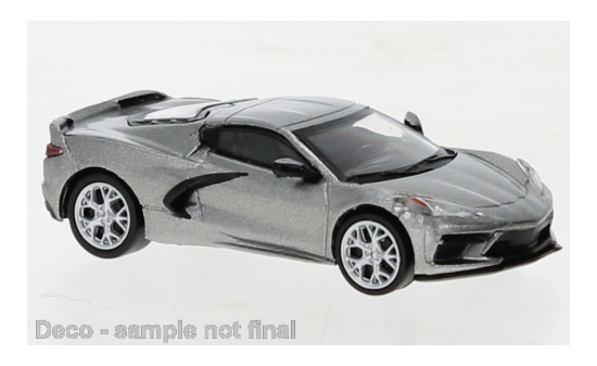 PCX87 PCX870674 Chevrolet Corvette (C8) Stingray - grau (Metallic) 1:87