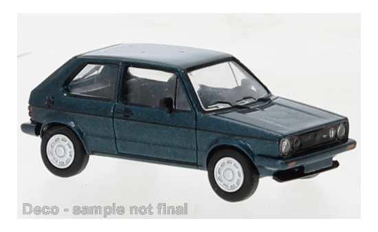 PCX87 PCX870526 VW VW Golf I GTI Pirelli, metallic-dunkelgrün, 1980 - Vorbestellung 1:87