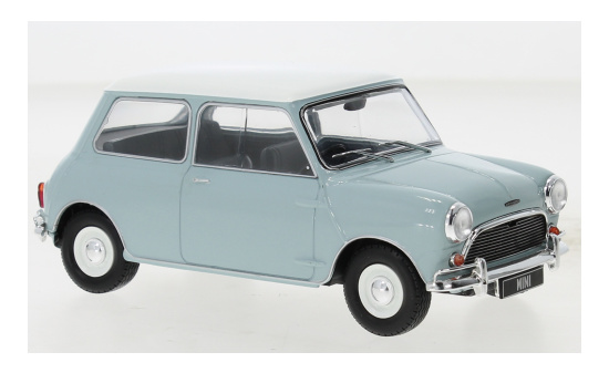 WhiteBox 124183 Austin Mini Cooper S, hellblau/weiss, RHD, 1965 1:24