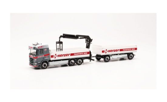 Herpa 316842 Scania CR 20 ND Baustoff-Hängerzug 