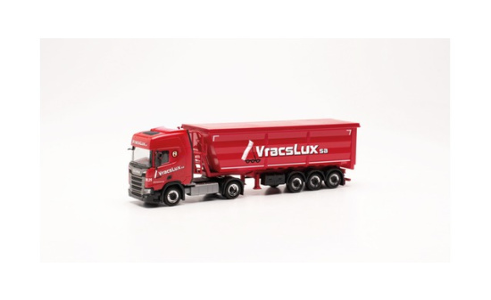 Herpa 316859 Scania CR 20 HD Stahlrundmulden-Sattelzug 