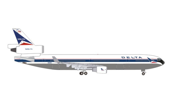 Herpa 537070 Delta Air Lines McDonnell Douglas MD-11 N806DE - Vorbestellung 1:500