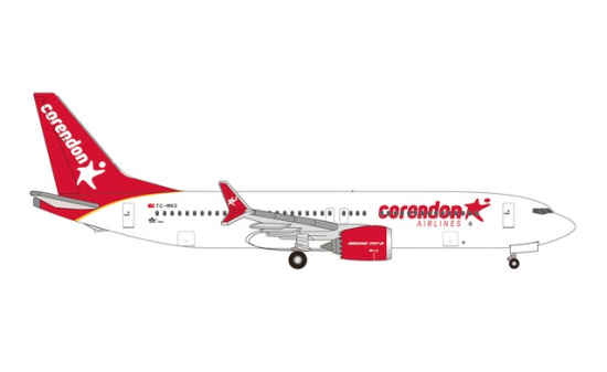 Herpa 537124 Corendon Airlines Boeing 737 Max 8 TC-MKS 1:500