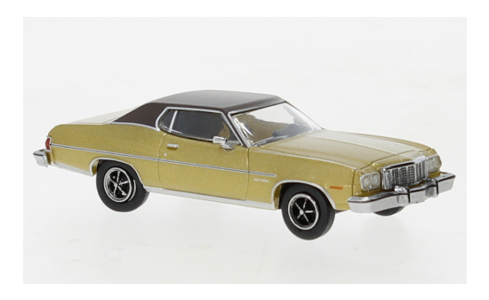 Brekina 19728 Ford Gran Torino, gold/matt-schwarz, 1976 1:87