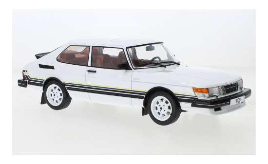 MCG 18339 Saab 900 Turbo, weiss/Dekor, 1981 1:18