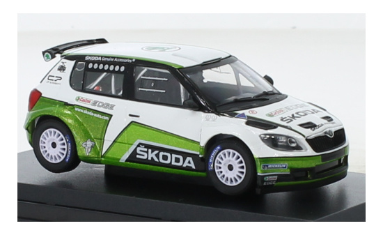 Abrex 143XAB-604T2s Skoda Fabia II FL S2000, Skoda Motorsport Design, mit Schotterräder, 2012 1:43