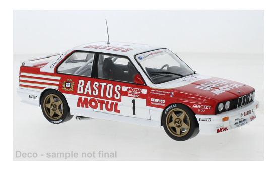 IXO 24RAL029A22 BMW E30 M3, No.1, WRC, Rallye Tour de Corse, B.Beguin/J-J.Lenne, 1988 - Vorbestellung 1:24