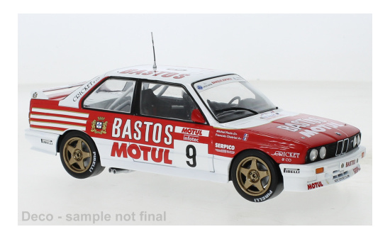 IXO 24RAL029B22 BMW M3 (E30), No.9, Bastos, Rallye WM, Rallye Tour de Corse, F.Chatriot/M.Perin, 1988 1:24