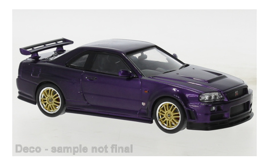 IXO CLC526N22 Nissan Skyline GT-R (R34) Custom, metallic-lila, RHD, 2002 1:43