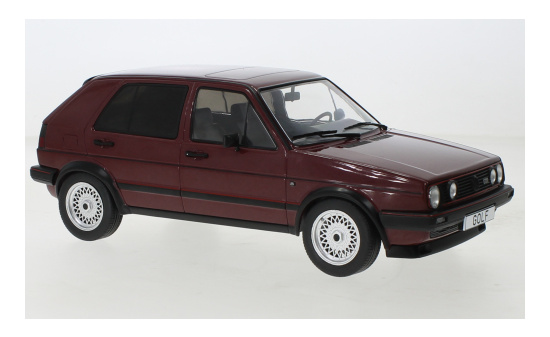 MCG 18391 VW Golf II GTI, metallic-dunkelrot, 1984 1:18