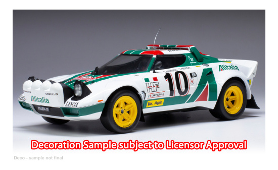 IXO 18RMC162A22 Lancia Stratos HF, No.10,  Alitalia, Rallye WM, Rallye Monte Carlo, S.Munari/S.Maiga, 1976 1:18