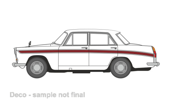 Oxford OXF76ACF007 Austin Cambridge - weiss , dunkelrot 1:76