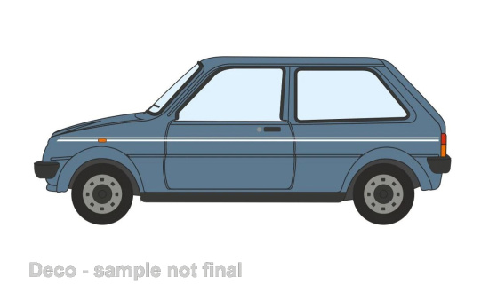 Oxford OXF76MET002 Austin Mini Metro - hellblau (Metallic) 1:76