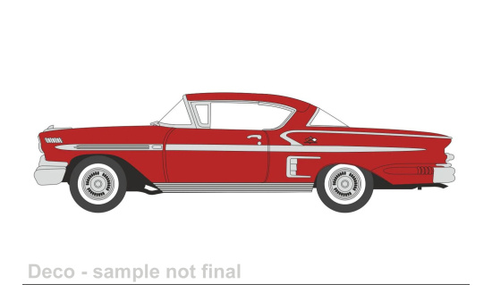 Oxford 87CIS58003 Chevrolet Impala Sport Coupe, rot, 1958 - Vorbestellung 1:87