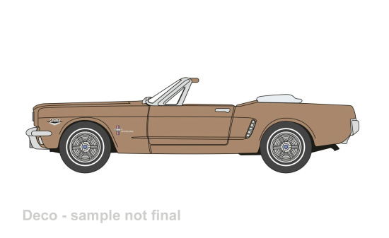 Oxford 87MU65007 Ford Mustang Convertible, bronze, 1965 - Vorbestellung 1:87