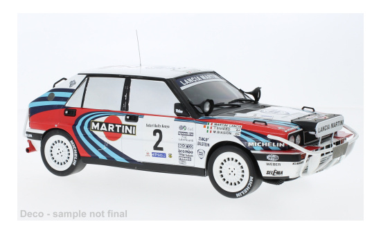 IXO 18RMC139A22 Lancia Delta Integrale 16V, No.2, Martini Lancia, Rallye WM, Safari Rally, M.Biasion/T.Siviero, 1990 1:18
