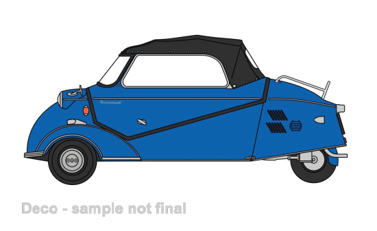Oxford 76MBC006 Messerschmitt KR200 Cabriolet, blau - Vorbestellung 1:76