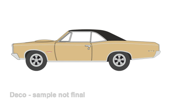Oxford 87PG66003 Pontiac GTO, metallic-beige/schwarz, 1966 - Vorbestellung 1:87