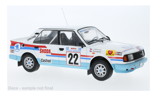 IXO 18RMC157B22 Skoda 130 LR, No.22, Rallye WM, Rally Acropolis, S.Kvaizar/J.Janecek, 1986 1:18