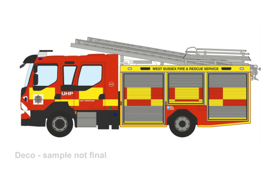 Oxford 76VEO004 Volvo FL Emergency One Pump Ladder, West Sussex Fire & Rescue - Vorbestellung 1:76