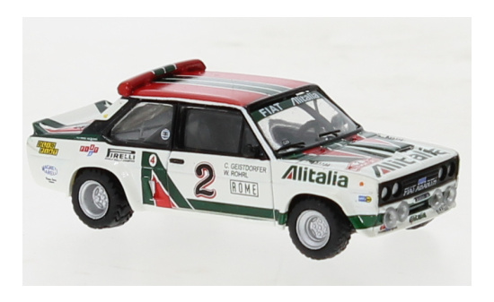 Brekina 22652 Fiat 131 Abarth, No.2,  Alitalia, Monte Carlo, W.Röhrl, 1978 1:87