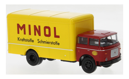 Brekina 71860 LIAZ 706 Koffer, Minol, 1970 1:87