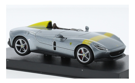 Bburago 18-36912SILVER Ferrari Monza SP1, metallic-silber/metallic-gelb 1:43
