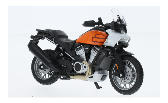 Maisto 39360-21907 Harley Davidson Pan America 1250, weiss/orange, 2021 1:18
