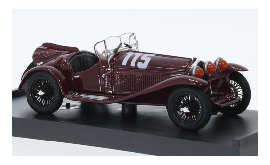 Brumm R078C Alfa Romeo 8C 2300, RHD, No.115, Mille Miglia, R.Caracciola/R.Bonini, 1932 1:43