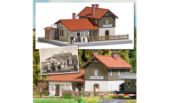Busch 1951 Bahnhof Rothenstadt - Vorbestellung 1:87